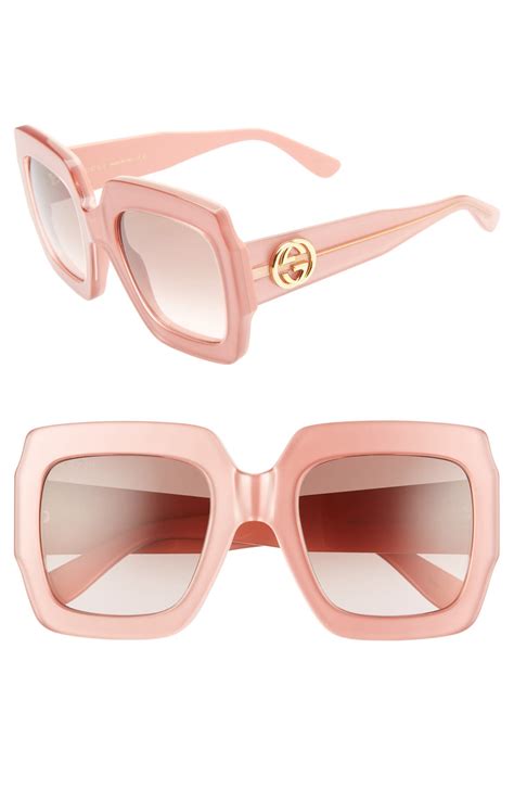 gucci cruise 54mm sunglasses|gucci square tortoise sunglasses.